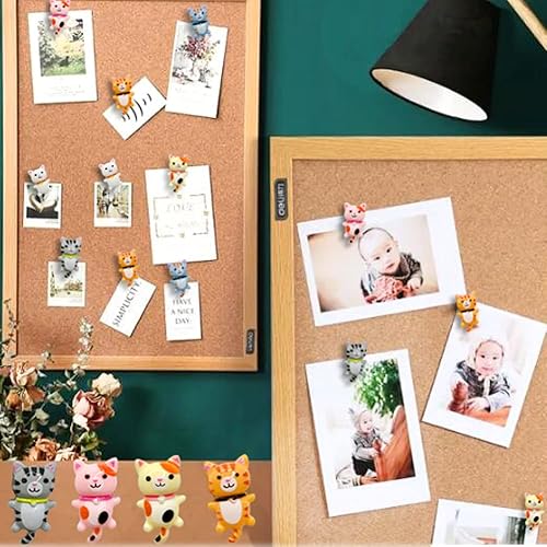 Miniatura 3 de 30 piezas lindo gato creativo push pin lindo tachuelas decorativas foto nota dibujo multi-funcional pushpin hogar oficina profesor organización