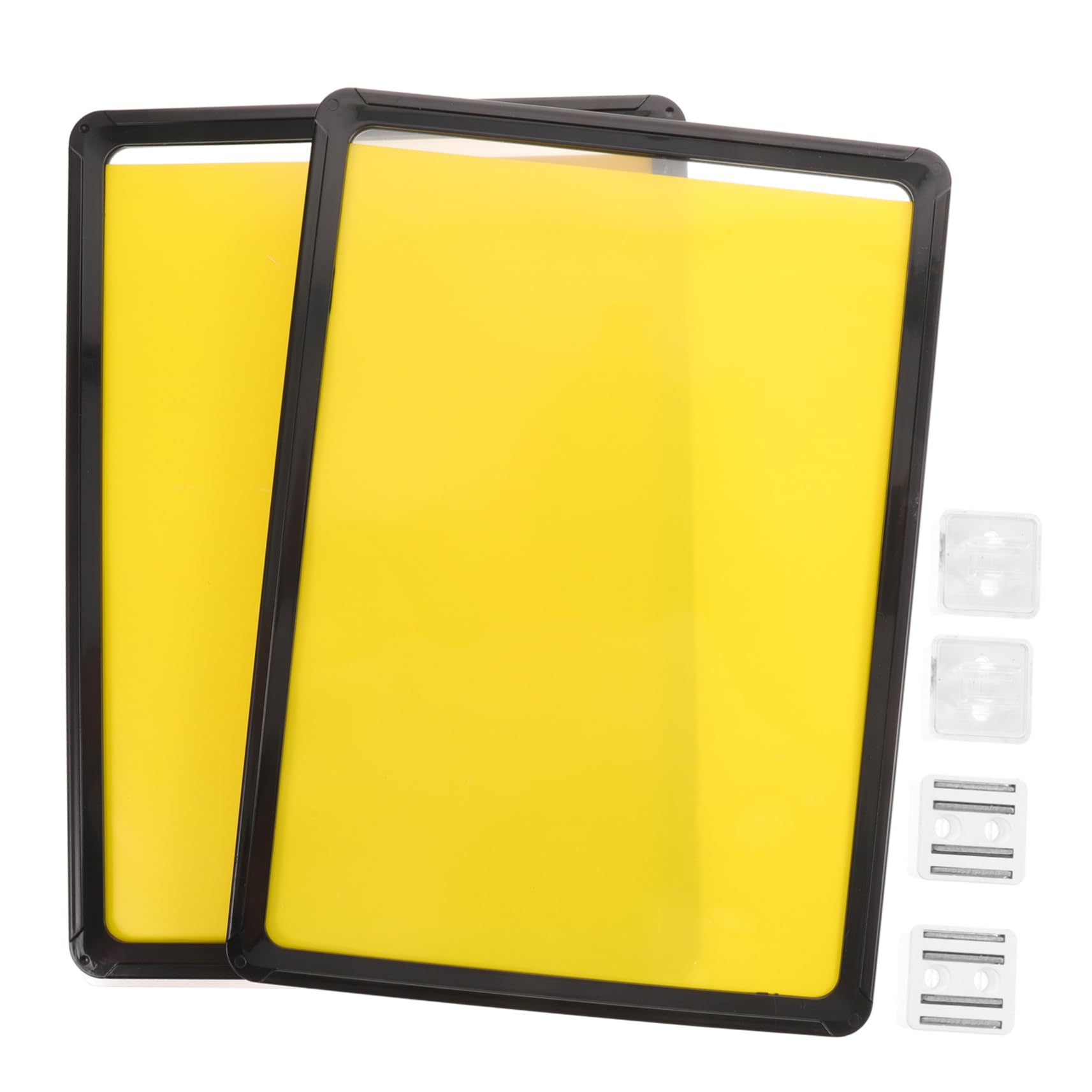 SEWACC 2 Stück Magnetische Preisschilder mit Magnettafel mit Magnete Stabile Abs Lageretiketten Praktische Magnetische Etikettenhalter für Supermarkt und Lager