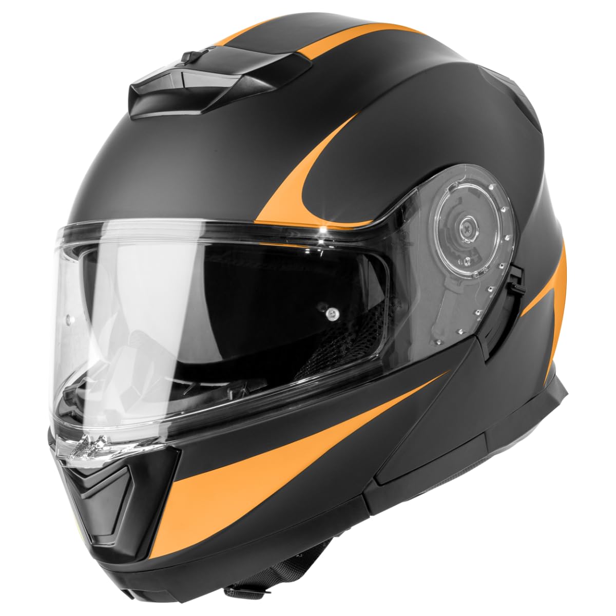 VINZ Busan Casco Modulare Moto & Scooter | Con Doppia Visiera | Certificato ECE 22.06 & PINLOCK preparato | Integrale Donna E Uomo | nelle taglie dalla XS-XXL