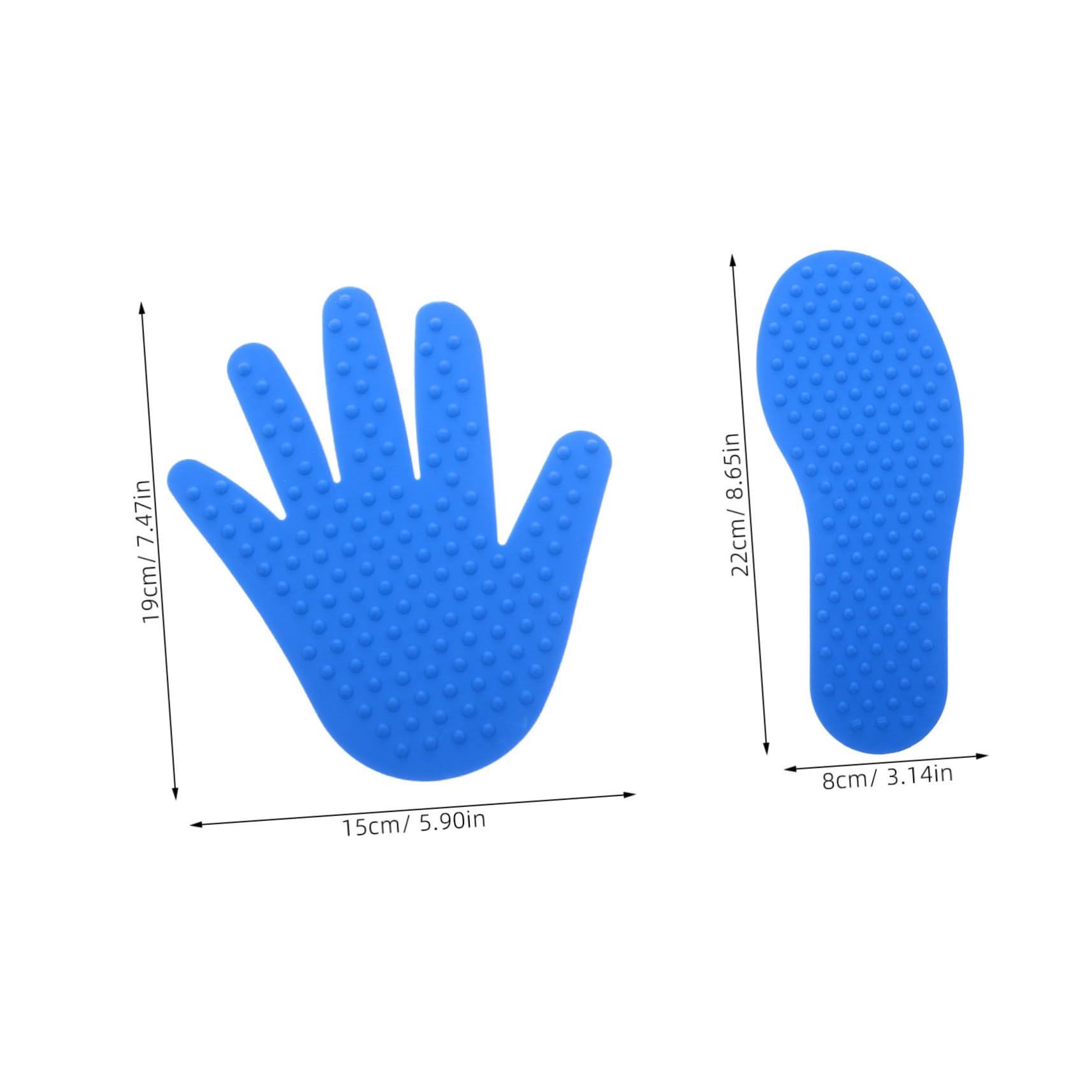 Abaodam Develop Sensory Skills Kids Sensory Pad Set Hand Foot Prints Tactile Training Supplies for Play