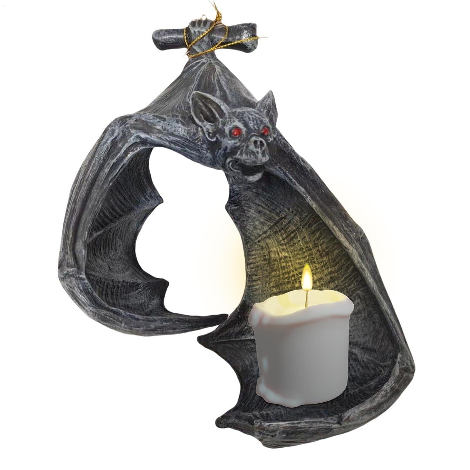 Candelabro de murciélago gótico: decora tu comedor y dormitorio este Halloween
