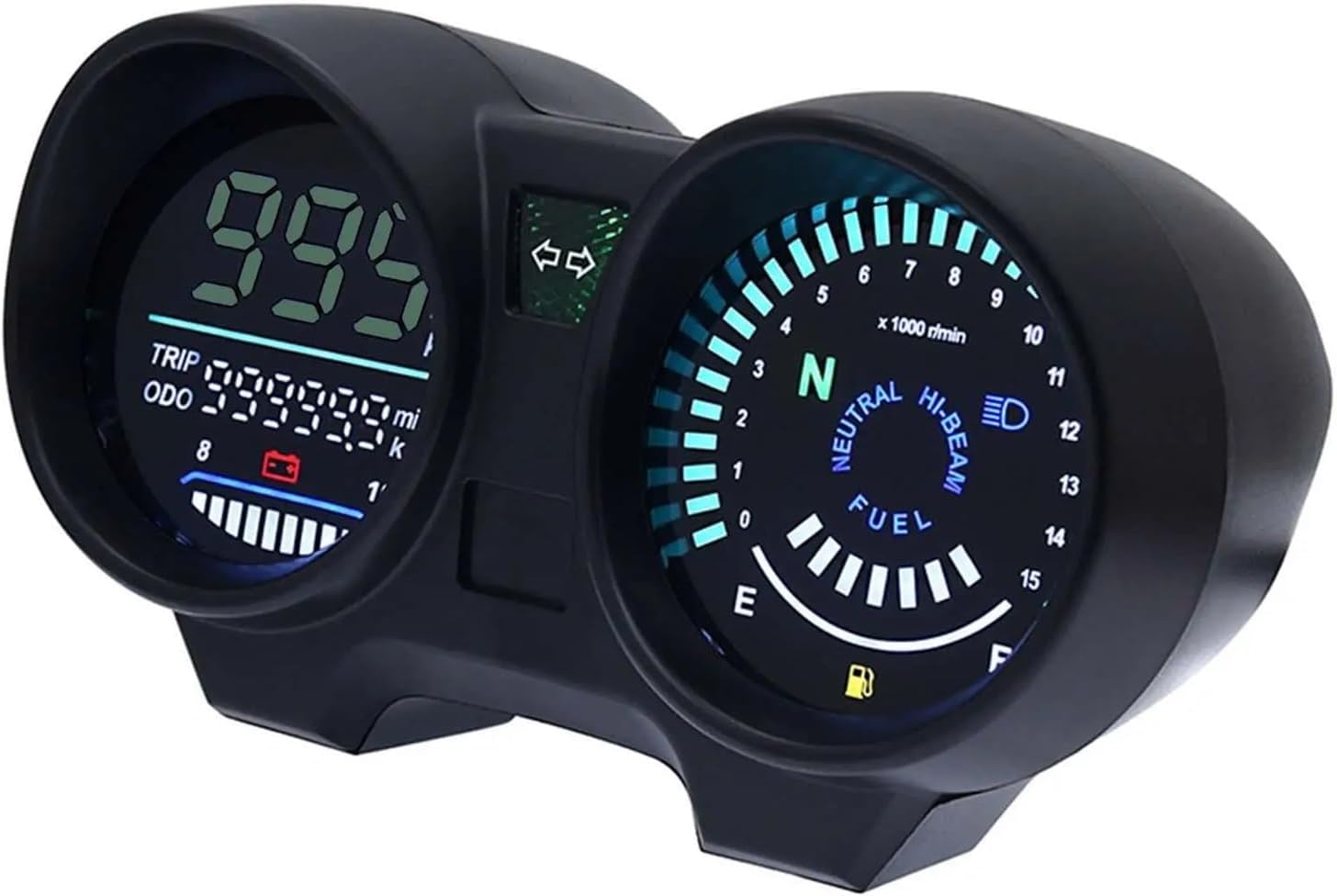 Motorcycle Speedometer Gauge 2022 Digital Dashboard LED Motorcycle RPM Meter Tachometer for Brazil 150 CG150 Fan150 2010 2012 Meter Tachometer