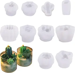 Mould - 10 Piece Dessert Molds, Bakeware Mold | Caneles French Pastry Baking Cavities Cake Tin For Cannelé Cupcake Jelly For Mousse Chocolate, Pudding, Camele, Desserts