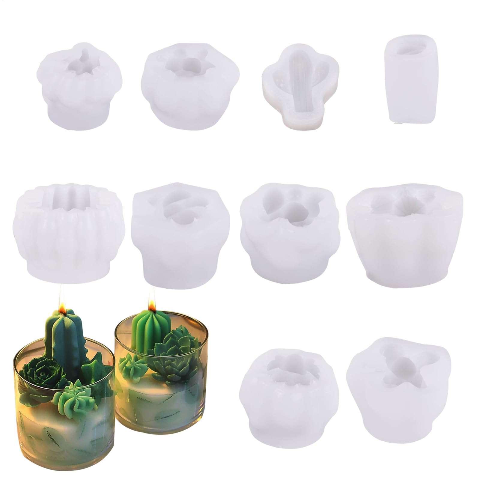 Mould - 10 Piece Dessert Molds, Bakeware Mold | Caneles French Pastry Baking Cavities Cake Tin For Cannelé Cupcake Jelly For Mousse Chocolate, Pudding, Camele, Desserts