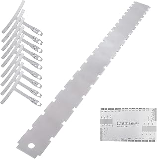 Guitar Notched Straight Edge Luthier Tools String Action Gauge and Radius Gauge Guitar Setup Tools