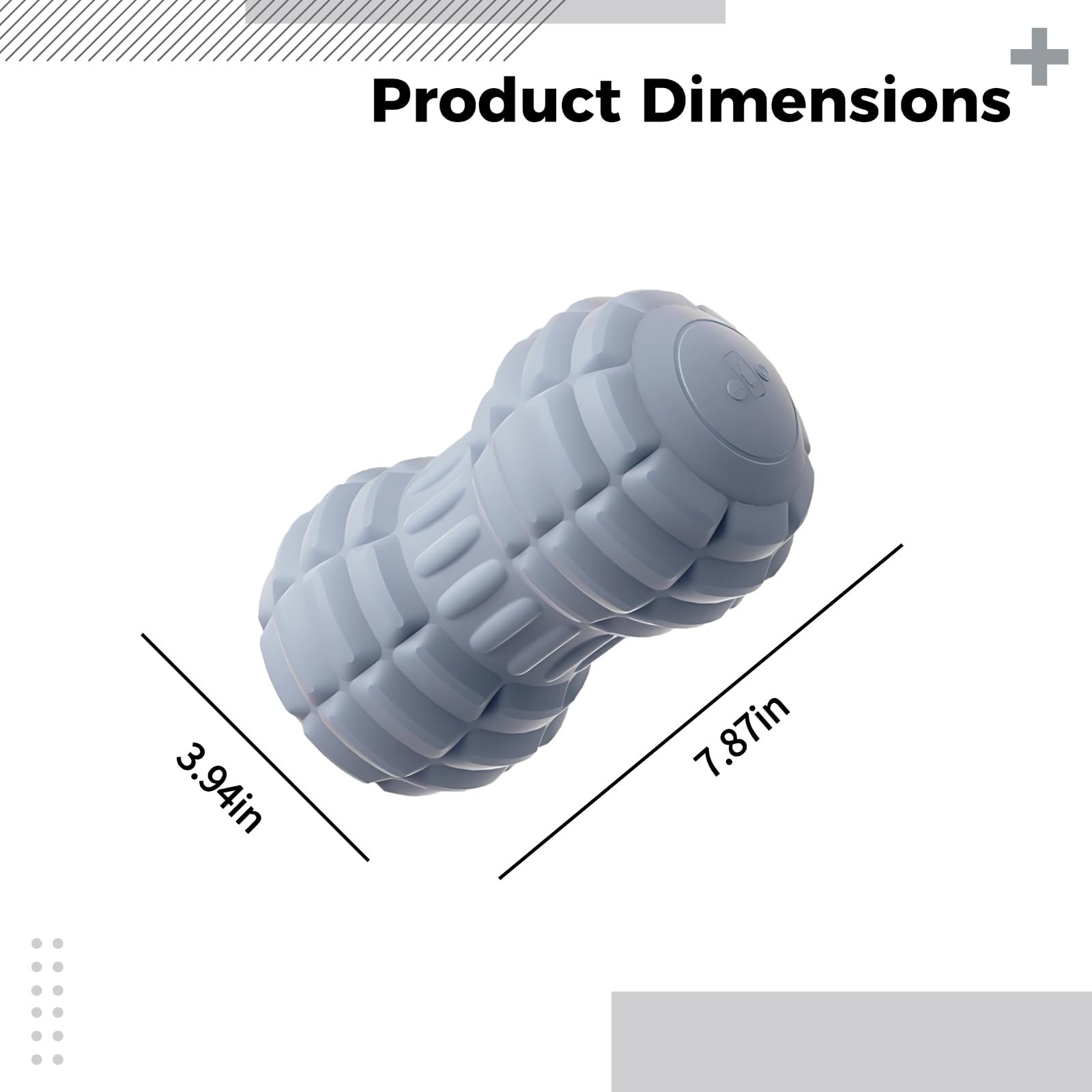 Bolas de masaje vibratorias para terapia física, bola de masaje eléctrica de maní, bola de masaje de lacrosse doble, bola de rodillo para músculos, 4 modos de vibración, portátil, recargable