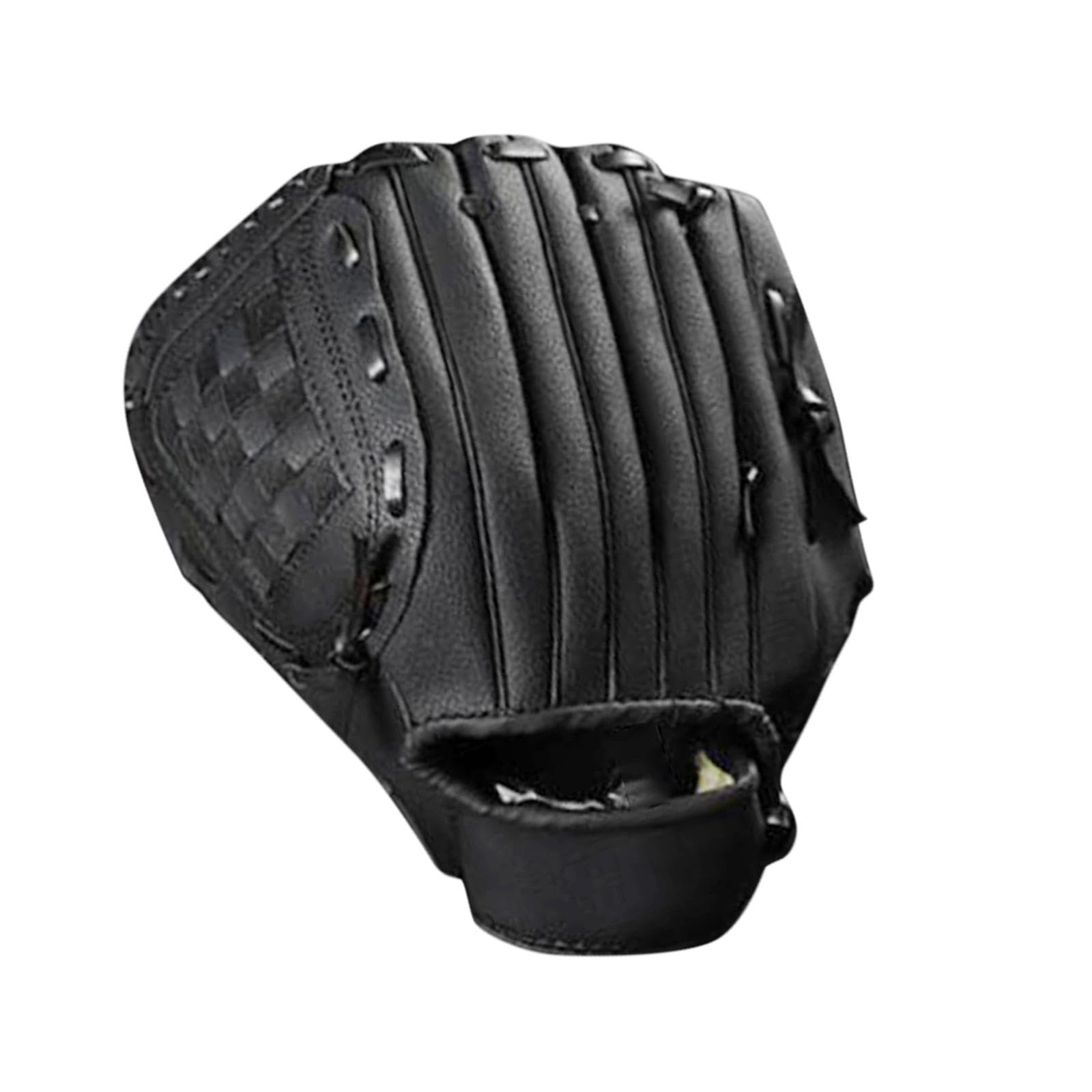 Softball-Handschuhe, für Jugendliche, Outdoor, Batting, Baseball-Handschuhe, Rechtshänder, Schwarz, 26,7 cm