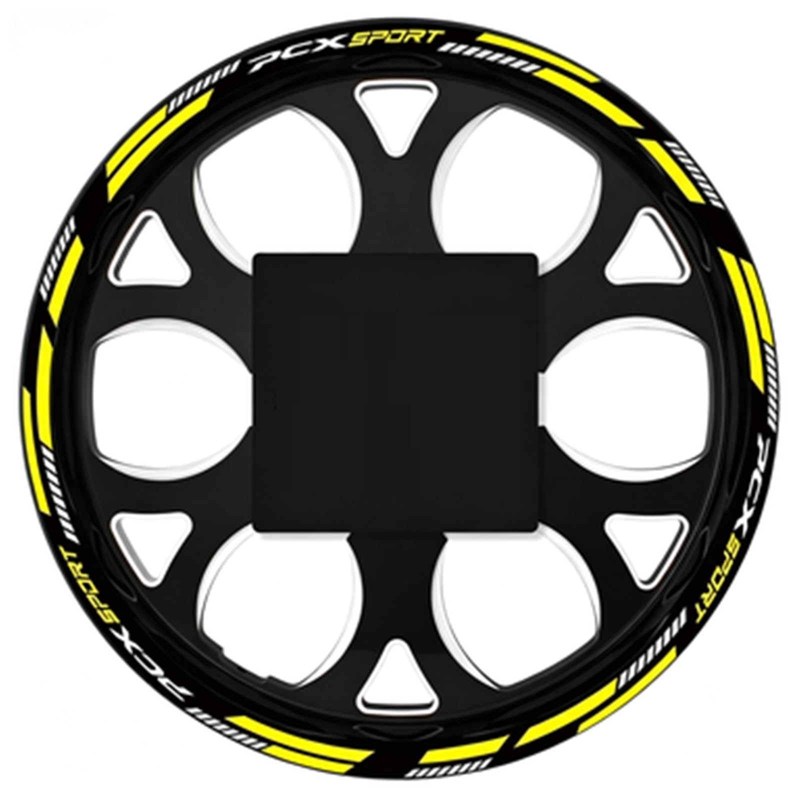 Reflective Motorcycle Accessories Wheel Stickers Hub Decals Rim Stripe Tape for PCX125 PCX150(Color2)