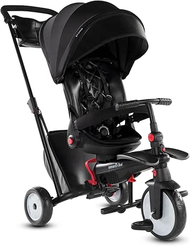 smarTrike 7 Urban Tricycle Évolutif Pliant, Noir