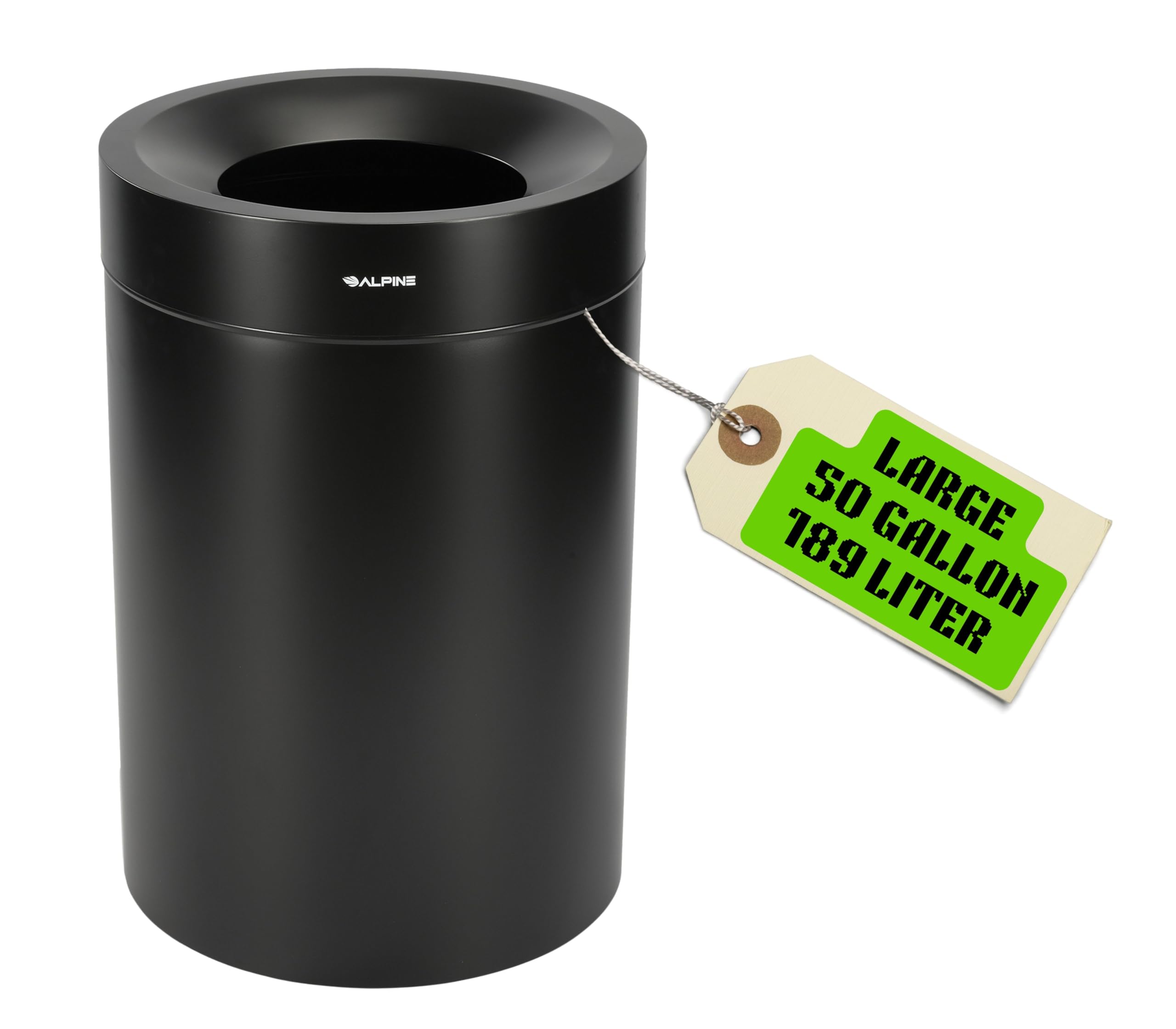 Alpine Industries Commercial Stainless Steel Trash Can
