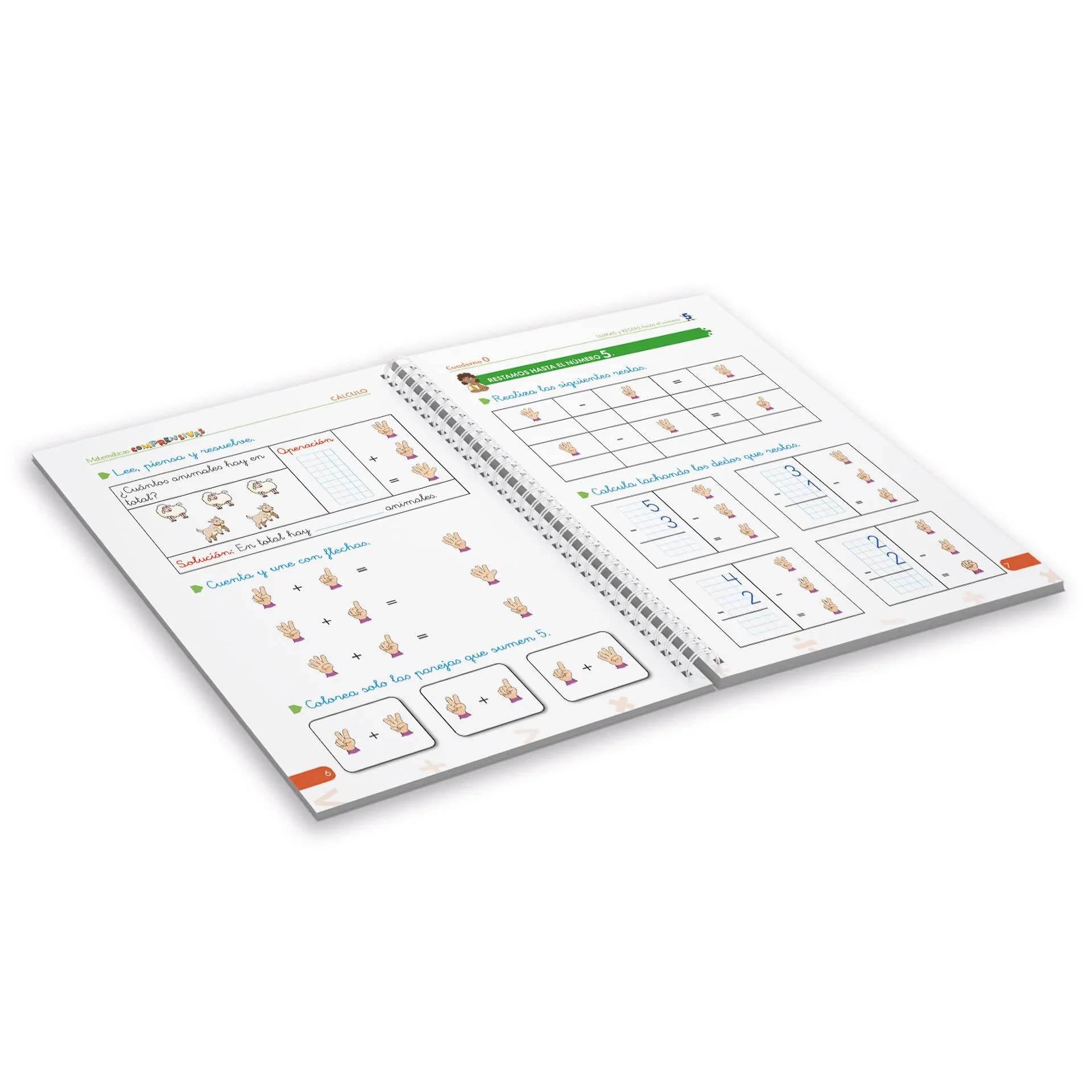 Pack cuadernos de refuerzo de matemáticas infantil