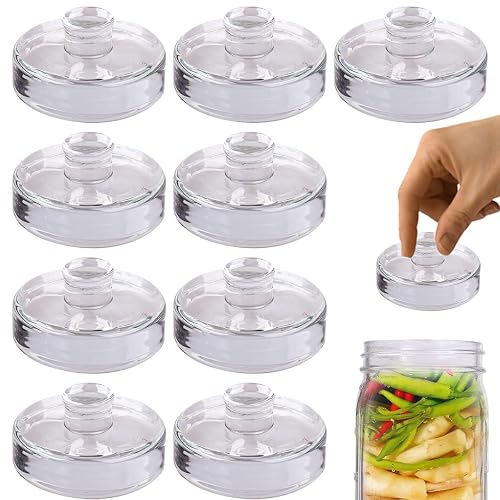 Eleganttime 9 Pack Glass Fermentation Weights with Easy Grip Handle