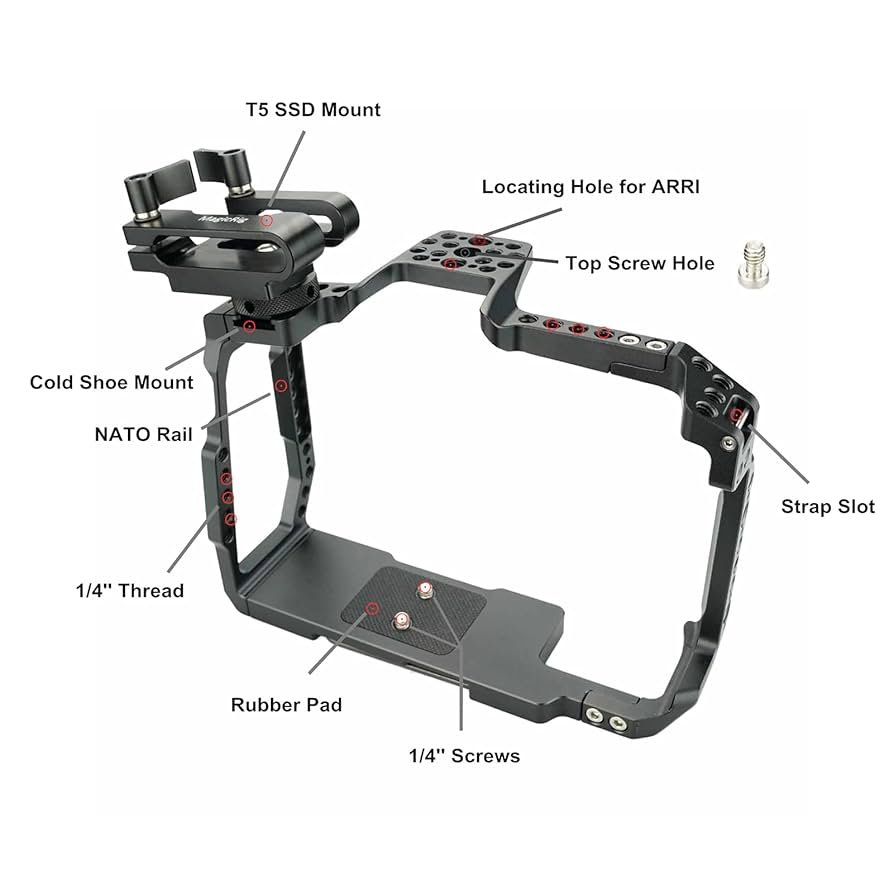 Amazon.com : MAGICRIG BMPCC 6K Pro / G2 Cage with T5 SSD