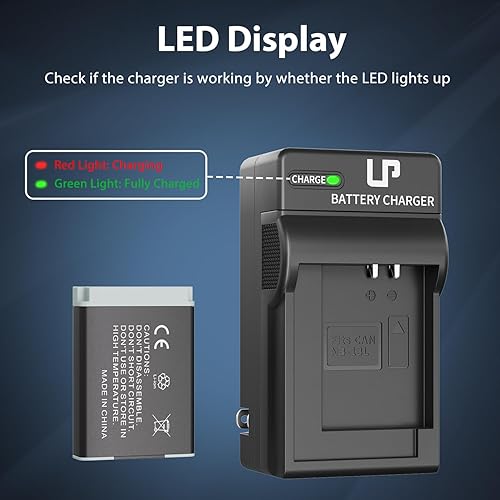 Miniatura 5 de LP Batería y cargador NB-13L, batería de 1600 mAh compatible con Canon PowerShot SX620 HS, SX720 HS, SX730 HS, SX740 HS Digital, G1 X Mark III, G5