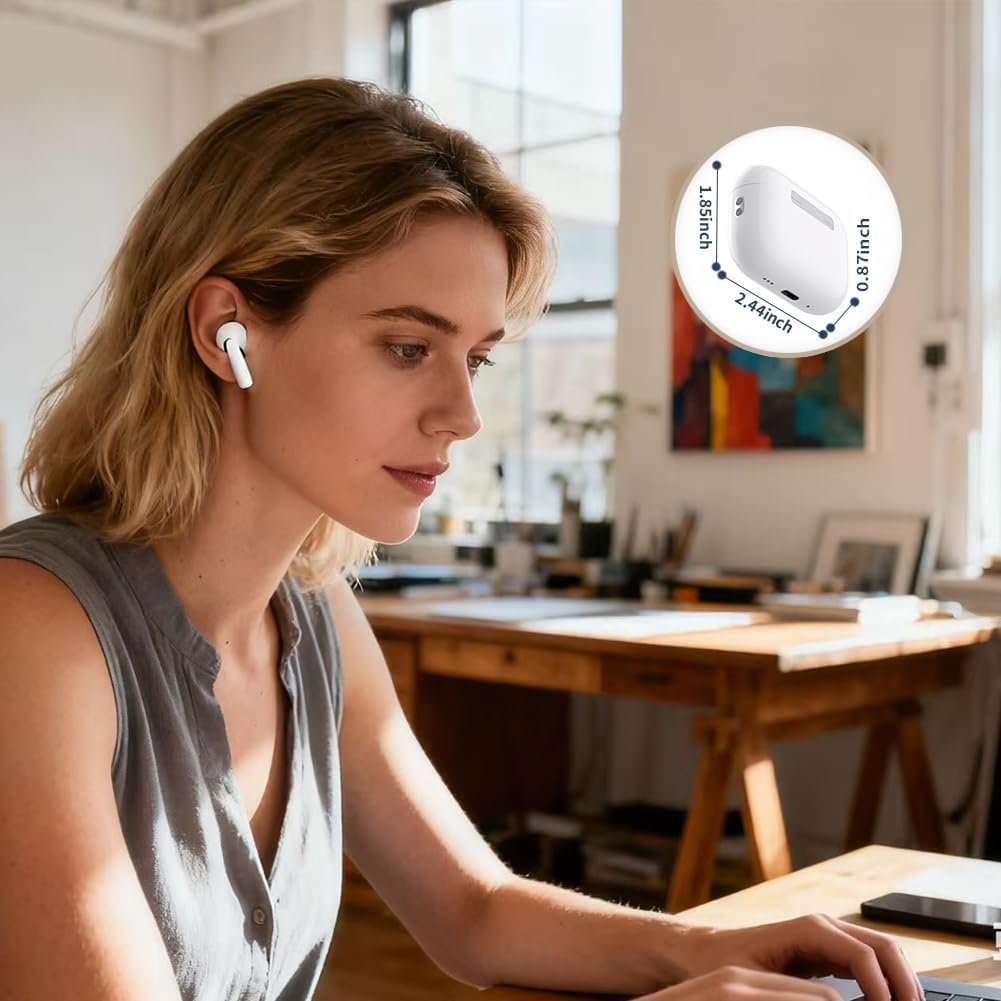 Yiko Custodia di ricarica wireless di ricambio compatibile con AirPods Pro 3 (2025), custodia di ricarica wireless con pulsante di sincronizzazione e accoppiamento Bluetooth (cuffie non incluse)