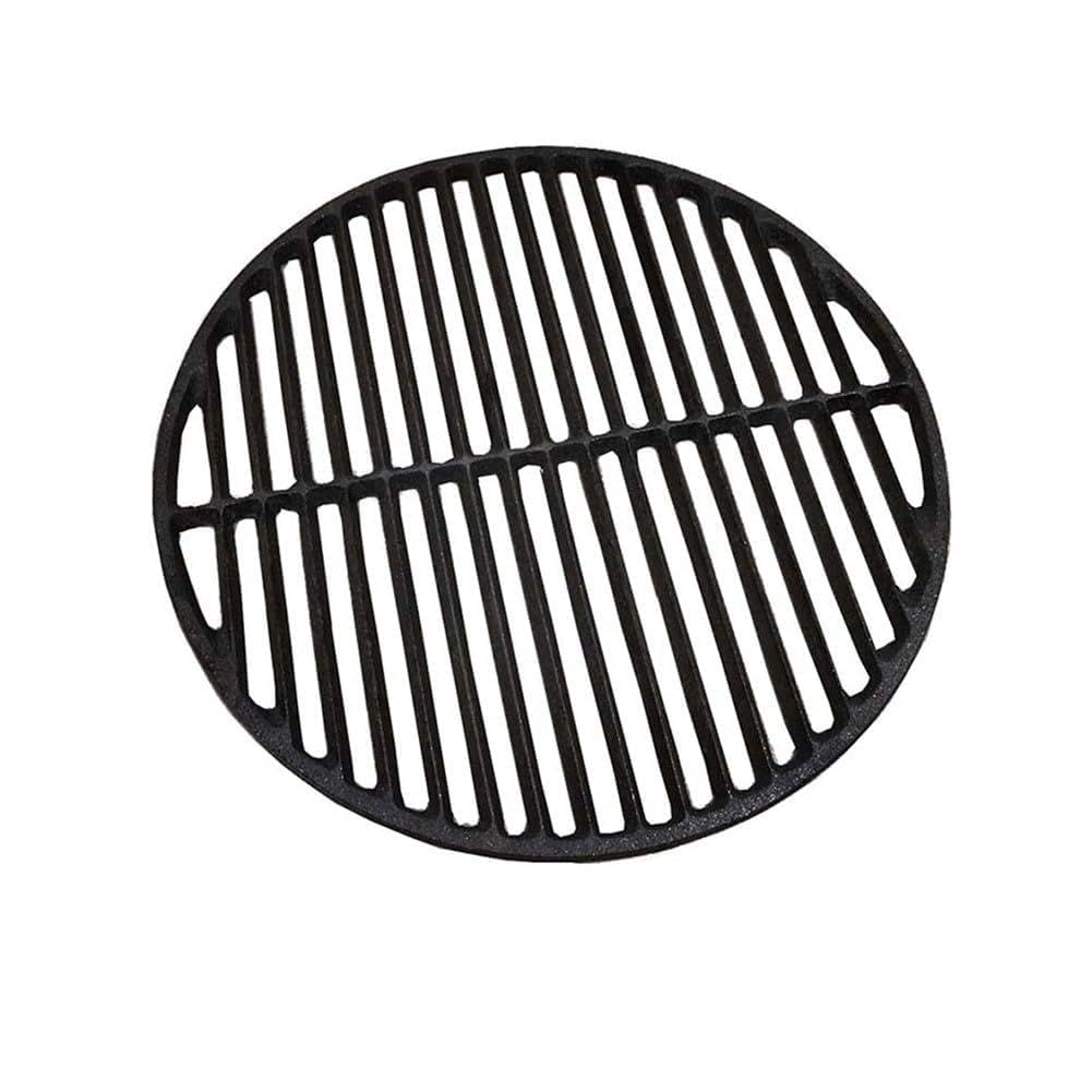 Grille ronde en fonte 35cm : finie la viande collée au barbecue charbon et gaz