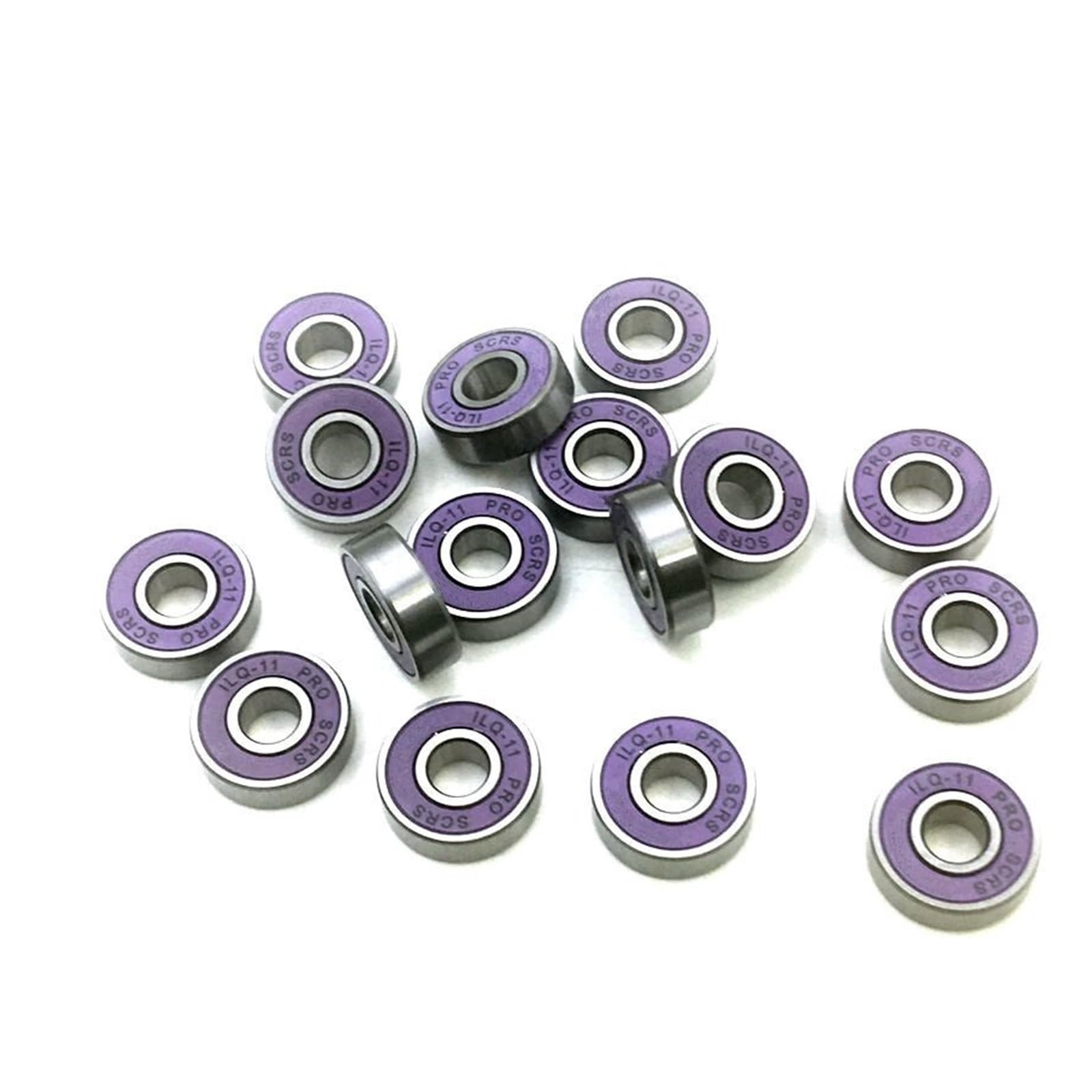 Łożyska rowkowe głębokie, Łożyska kulkowe zwykłe 608-2rs ILQ-11 8mm Zestaw do jazdy na rolkach Longboard 16 szt.