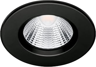 LED Dive Bathroom Spotlight 27K 5.5W [Warm White - Black] IP651. for Wetroom, Bathroom and Kitchen Lighting