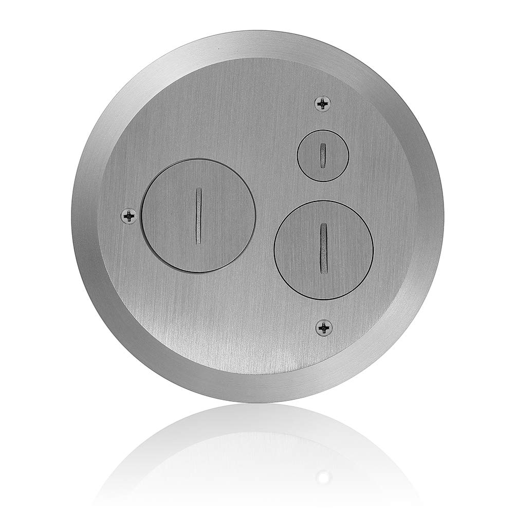 Leviton FBC1S-N avec finition nickel élégante pour la protection de boîte de sol moderne