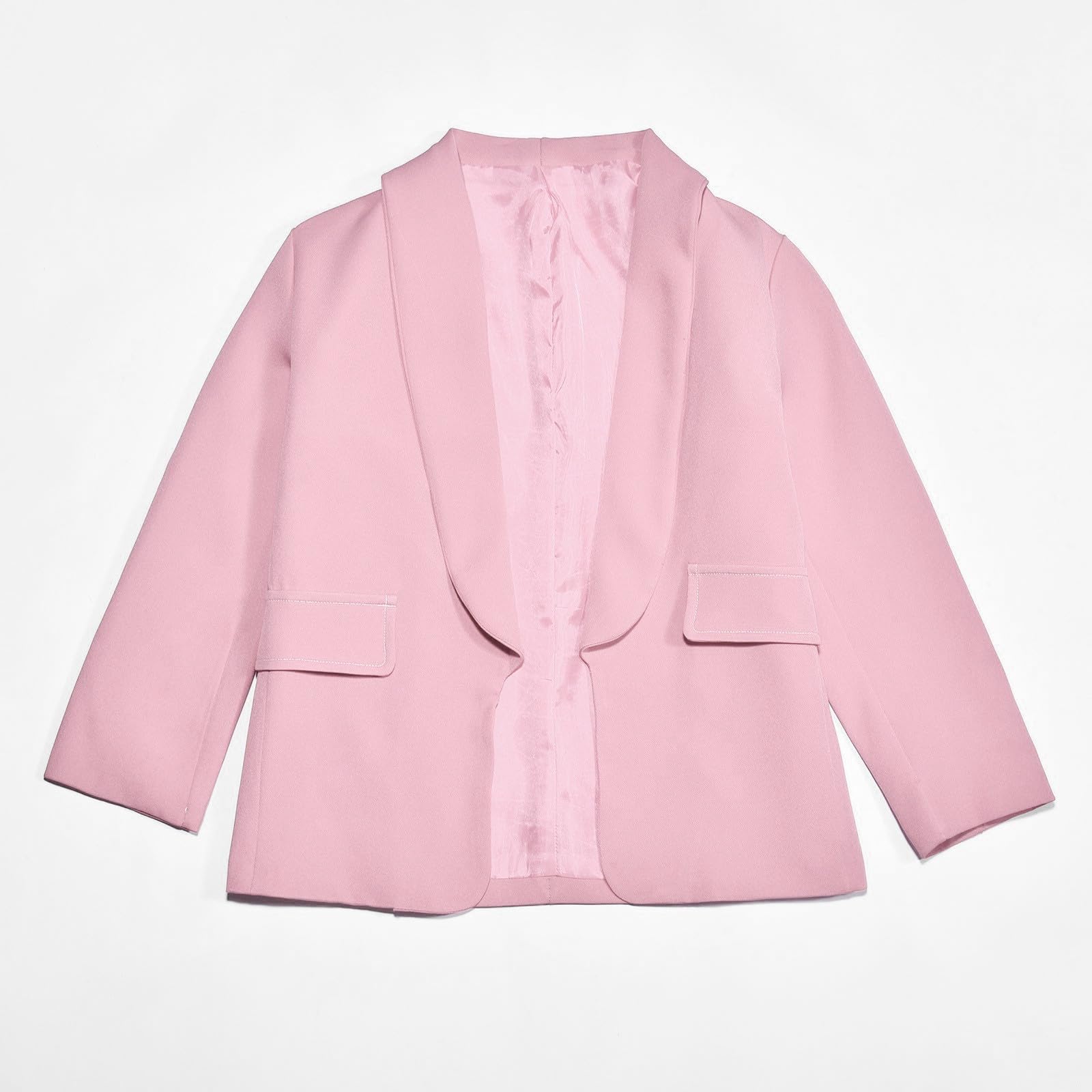 Chaqueta de traje para niña manga larga cuello solapa doble bolsillo lateral abierta formal 3 años