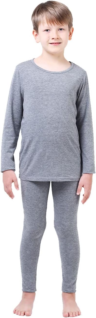 Modal Cotton Thermal Long Underwear Set Breathing Base Layer Long John Pajama for Boy Girl Toddler