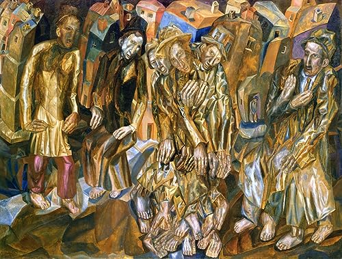 Tableau Renaissance du peuple Filonov grand poster art mural décoration chambre 60x90