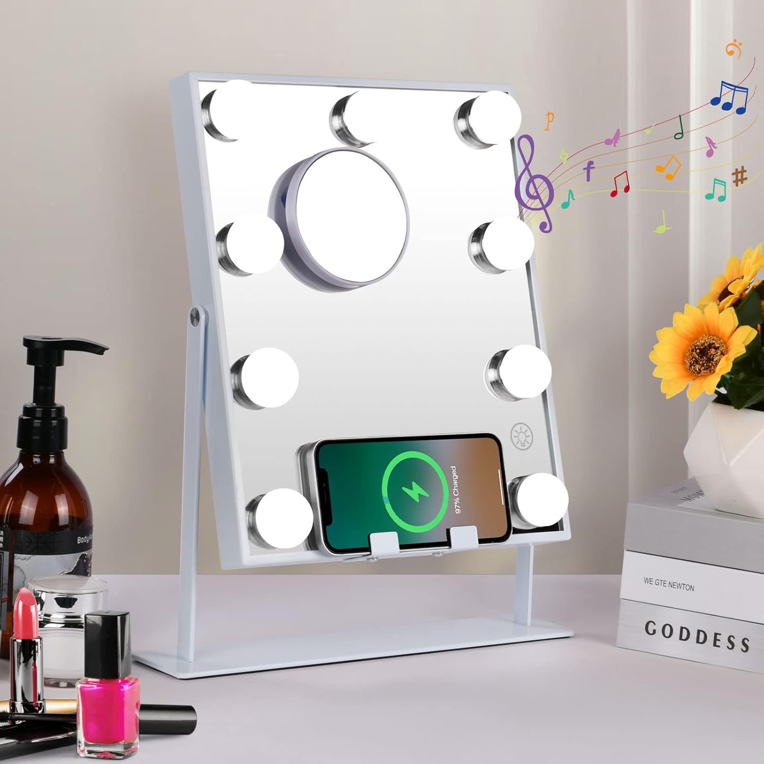OSDUE Hollywood Vanity Mirror with Lights, Lighted Vanity Mirror with