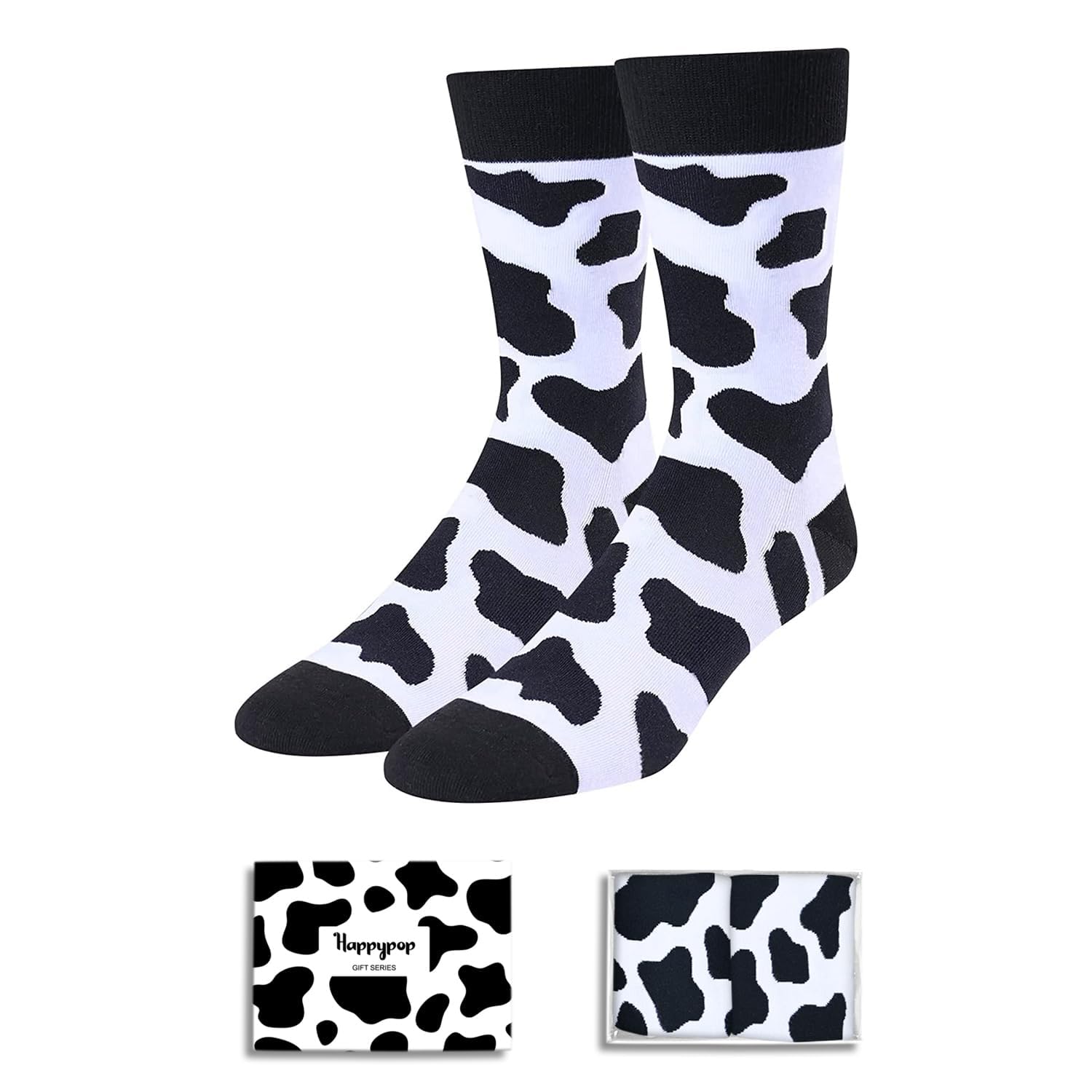 Funny Socks for Men - Bear Shark Sloth Lover Gifts for Teen Boys, Cow Wolf Socks