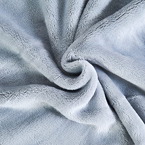 Home Soft Things Sequin Embroidered Throw Blanket, 50'' X 60'', Silver Grey, Soft Cozy Warm Sparkle Throw Blanket Couch Sofa Bed Cover Winter Décor #TOP6