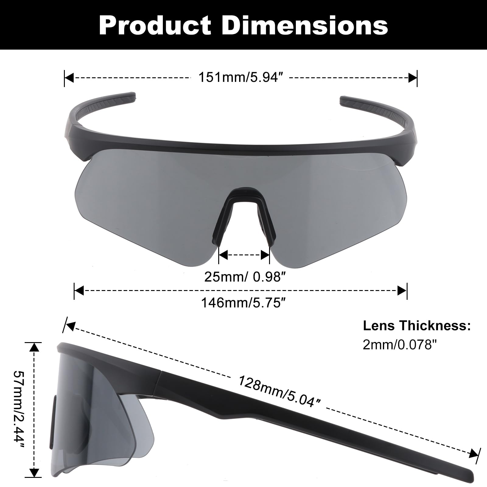 Lunettes de protection tactiques UV400, lunettes de tir ANSI Z87.1 avec 3 verres, monture TR90, lunettes de protection pour airsoft