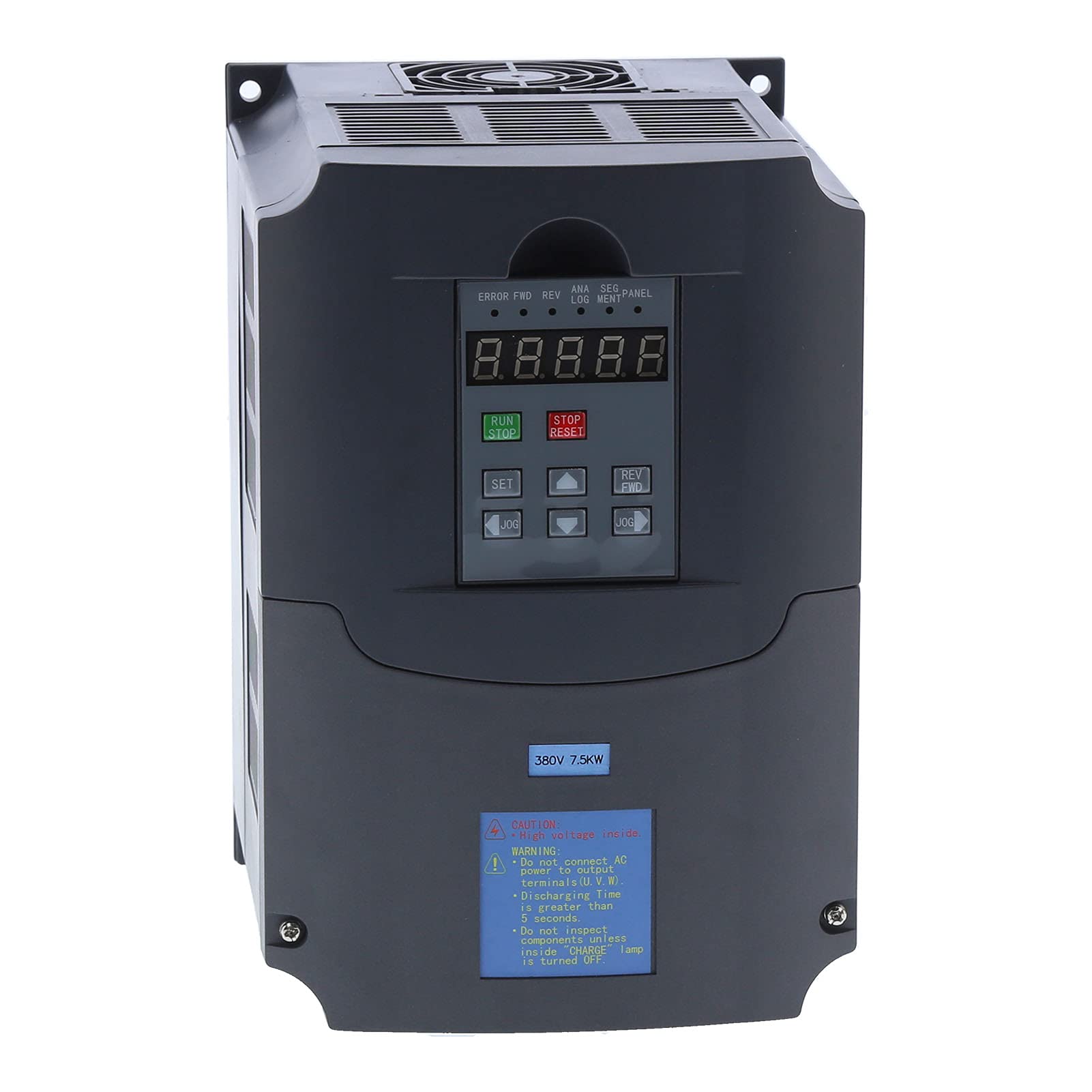 ViaGasaFamido Azionamento a Frequenza Variabile Regolatore di velocità del Motore VFD Trifase da 7,5 KW Controllo Vettoriale Uscita 380 V da 0 a 400 Hz RS232 per Pompe, Ventole, Trasportatori in