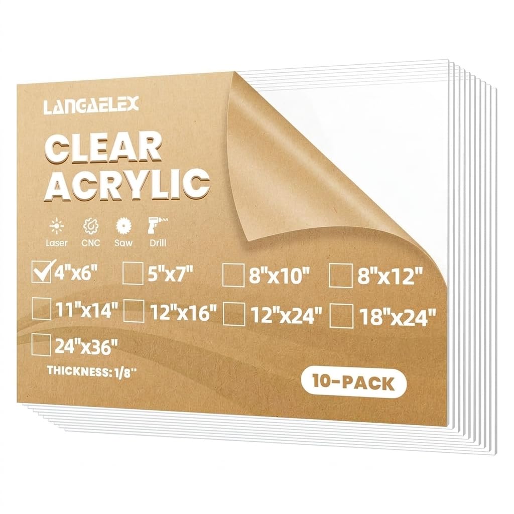 Clear Plexiglass Sheets - 2 Pack 12x24" -9 Clear Plexiglass Sheets - 2 Pack 12x24" -9