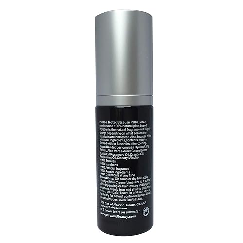 Miniatura 3 de Pureland Beauty Therapy Blow Cream - Tratamiento de reparación capilar sin enjuague, mascarilla hidratante para cuero cabelludo sensible y cabello