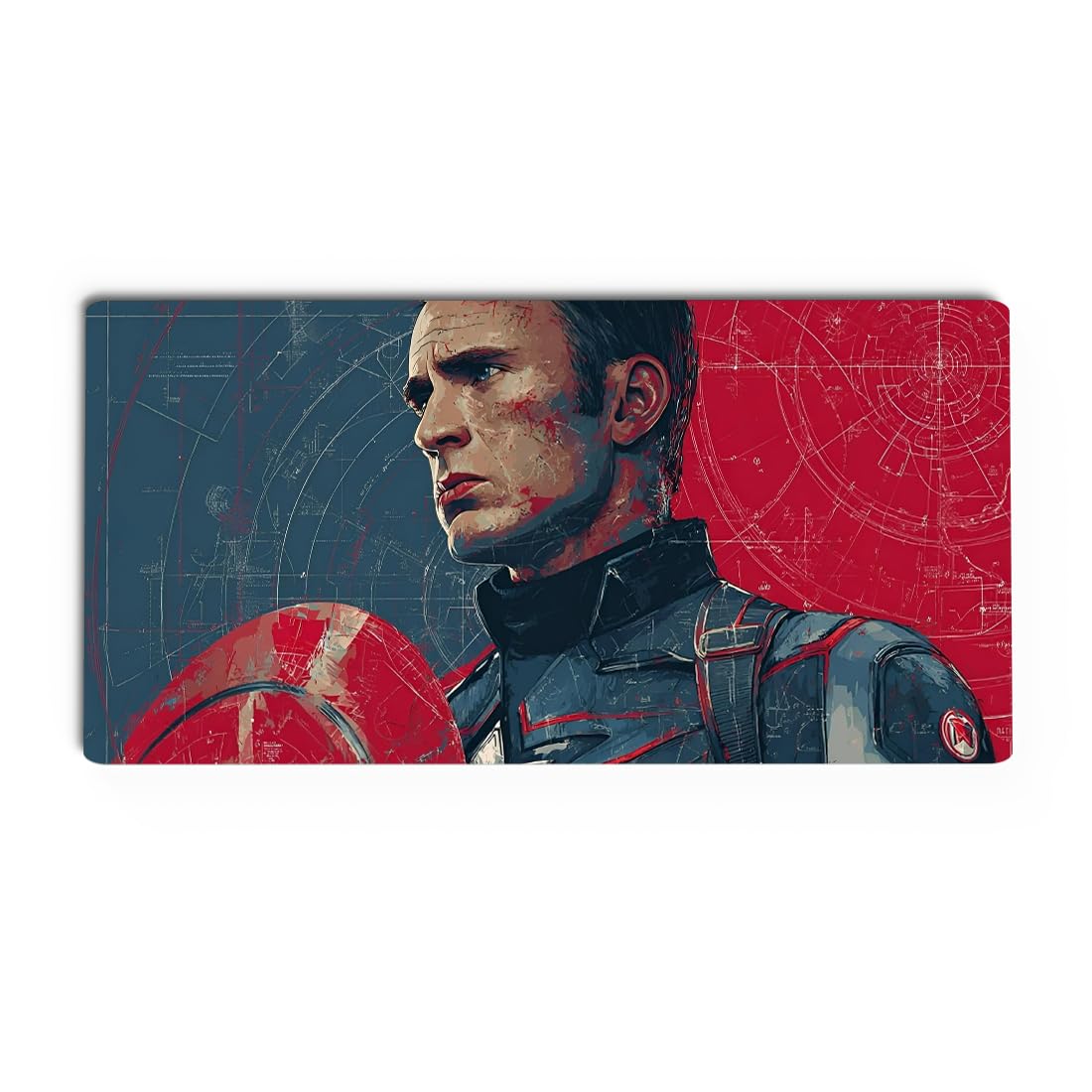 Webstrike Avenger Deskmat | Dynamic Sky Hero Inspired Large Gaming Mouse Pad | 11×23 Inches Extended Desk Mat with Smooth Surface & Anti-Slip Rubber Base for Laptop, Keyboard & Office-image-11
