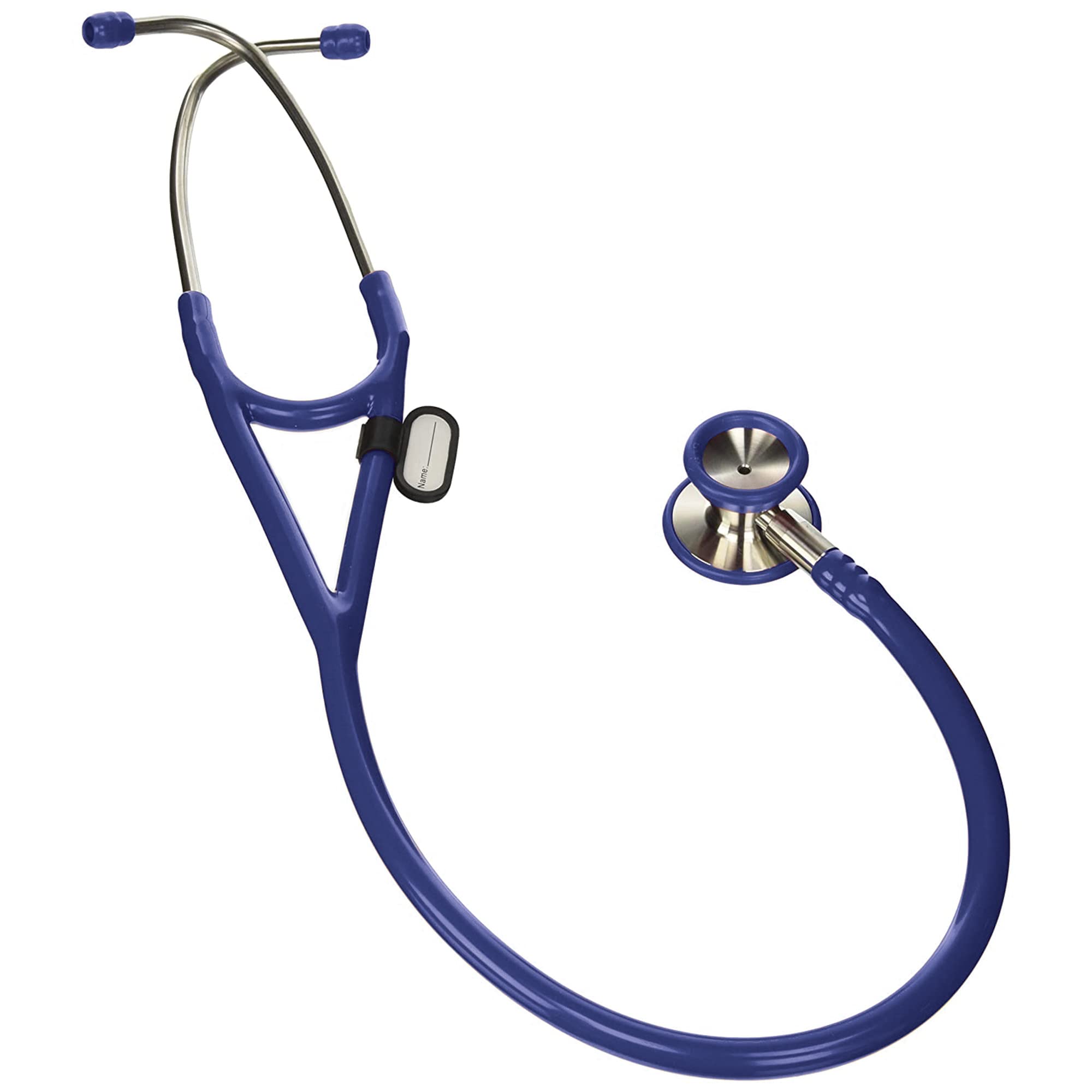 Gima - Estetoscopio clásico de cardiología con cabezal de acero inoxidable, campana en forma de cono para bajas frecuencias, membrana de alta sensibilidad para amplificar sonidos, Lira Blu, 32550