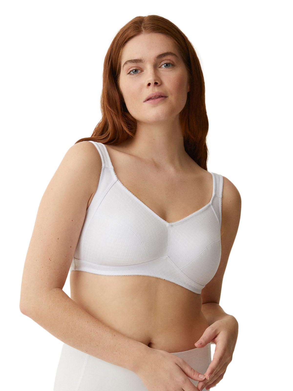 Naturana Women's White Non-Wired Soft Cup Bra Heritage 5319 44B