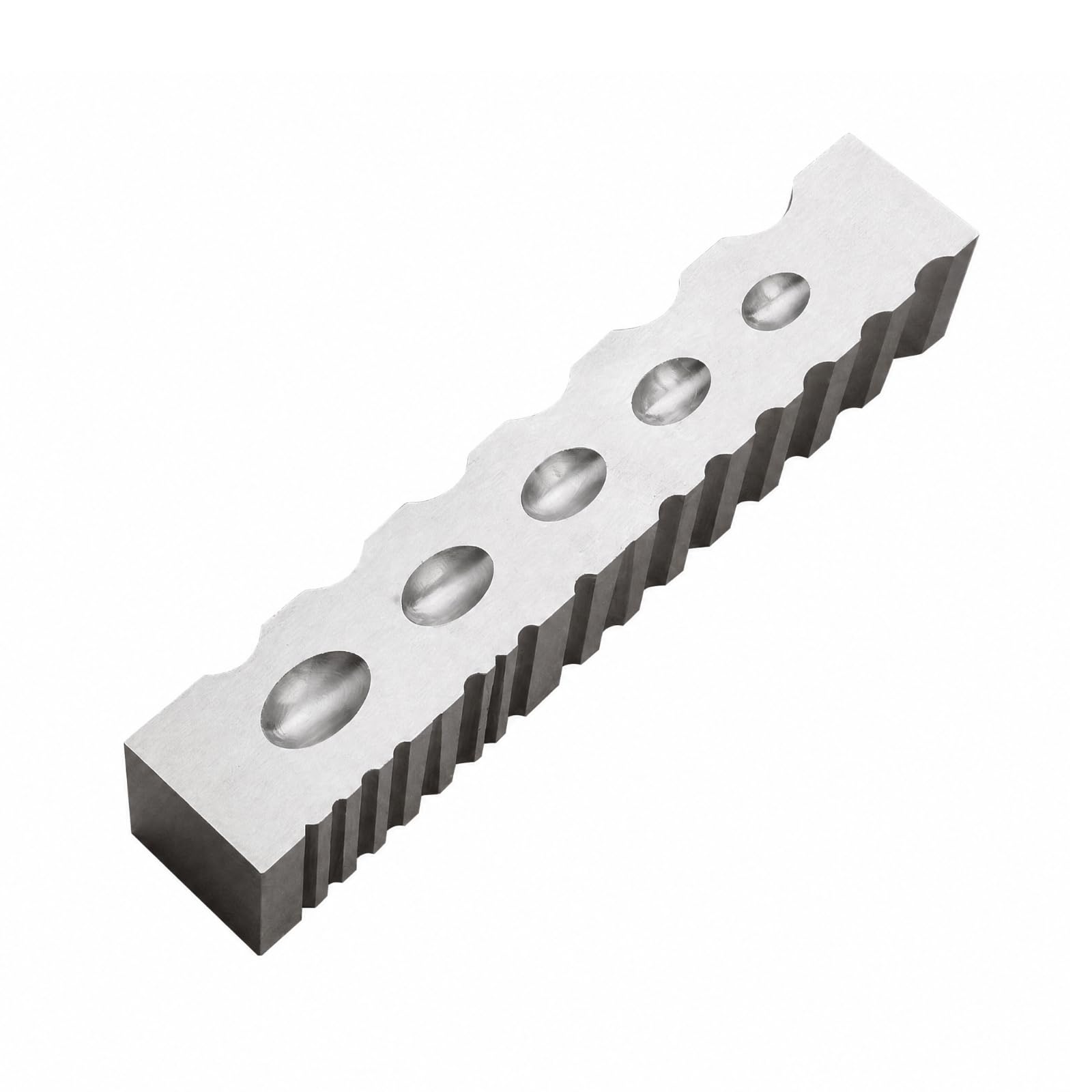 Bloque Molador Acero con Ranuras Resistente Bloque Conformado con Cavidas Profesional para Joyeros