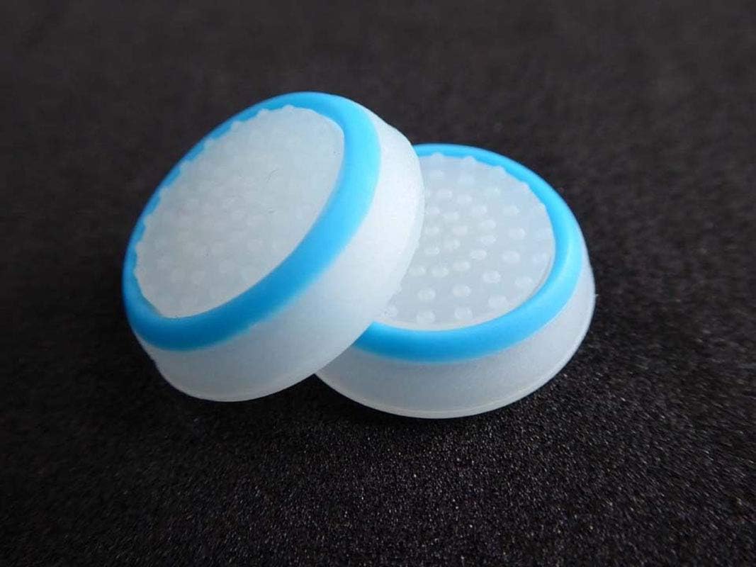 Silicone Analog Thumb Grip Stick Cover Joystick Caps for PS4 PS3 Xbox One Xbox 360 Controllers（Blue）