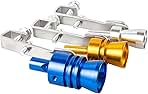 Ponpon 3Pcs Car Turbo Sound Universal Aluminum Turbo Whistle Muffler Pipe Whistle Car Roar Maker 3 Sizes(Random Color)