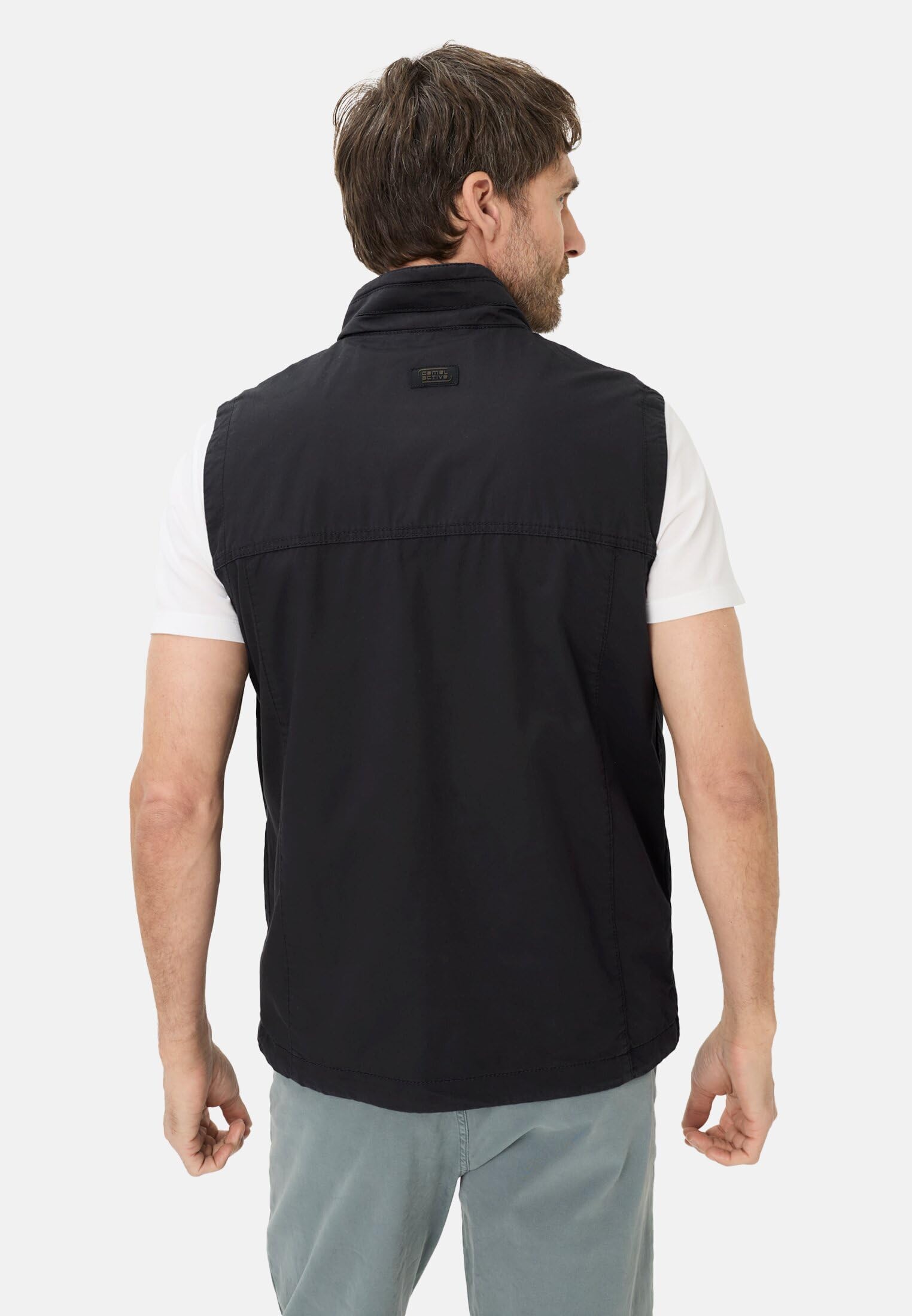 camel active Herren Outdoor Weste mit Innentaschen