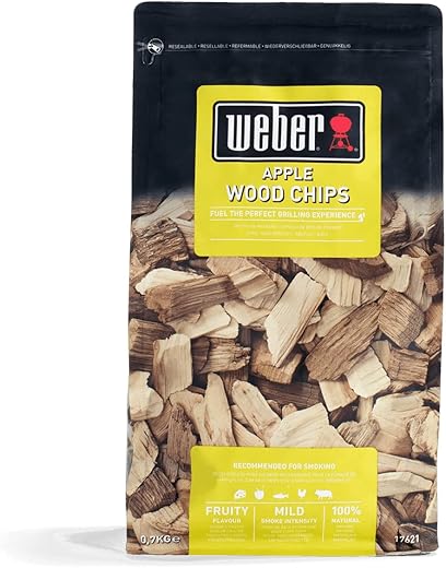 Weber 17621 - Legno per affumicatura Chips-Melo, Marrone