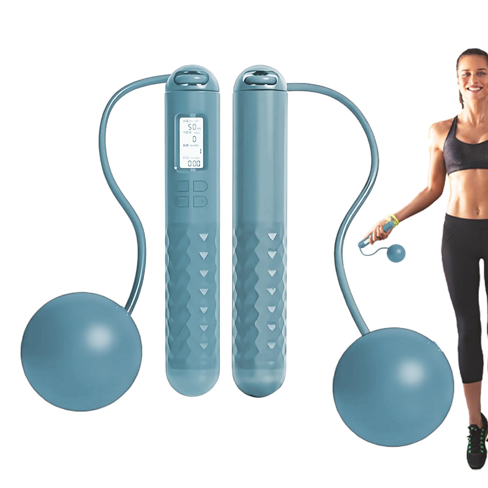Cordless Skipping Ropes With Counter, Cordless Skipping Rope, Ball Jump Rope, Weighted Handles Skipping Rope