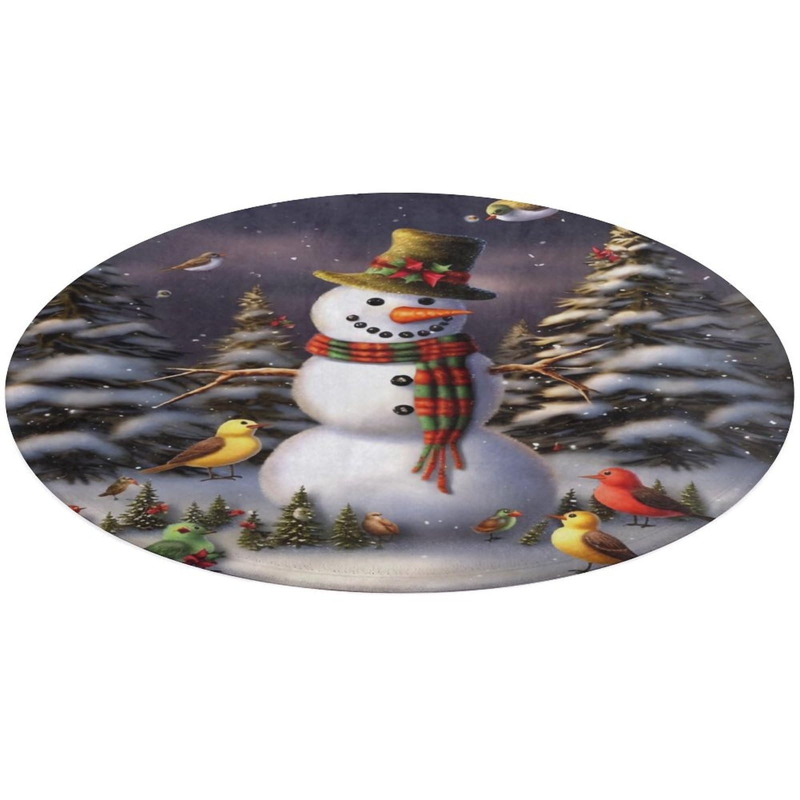 Tapis de salon lavable et antidérapant pour des repas de Noël chaleureux