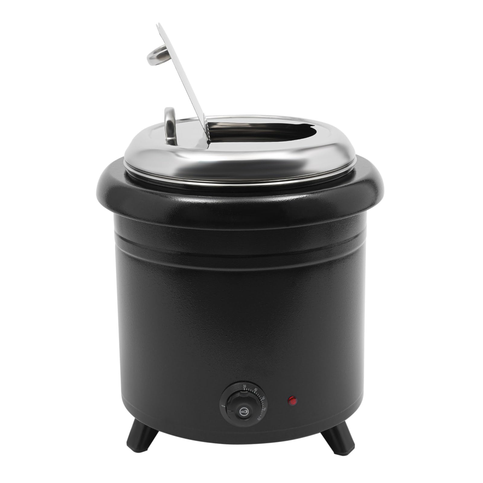 Calentador eléctrico de sopa de 13 l, 400 W, olla eléctrica con olla interior extraíble y tapa ajustable 30-85 °C, eléctrico, profesional, para bufés, cantinas, cafeterías
