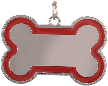 DCM PET Zone Bone Shape Collar Tag Cum Pendant for Your Dog Name /Puppy/Kitten/Cat (Color May Vary) - Small (Pack of one )