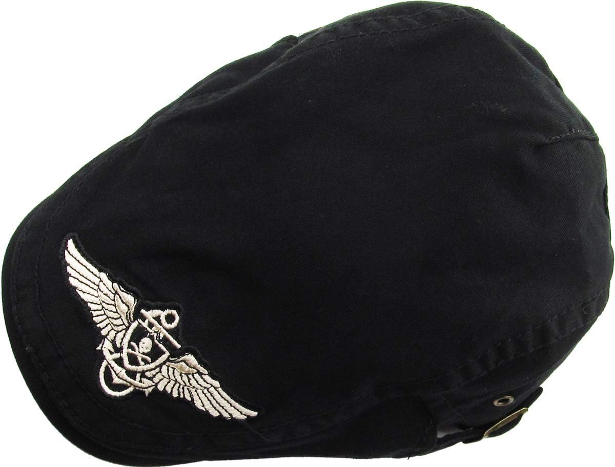 Classic Solid Cotton Denim Newsboy Ivy Gatsby Cabbie Ascot Hat Cap Adjustable image 5