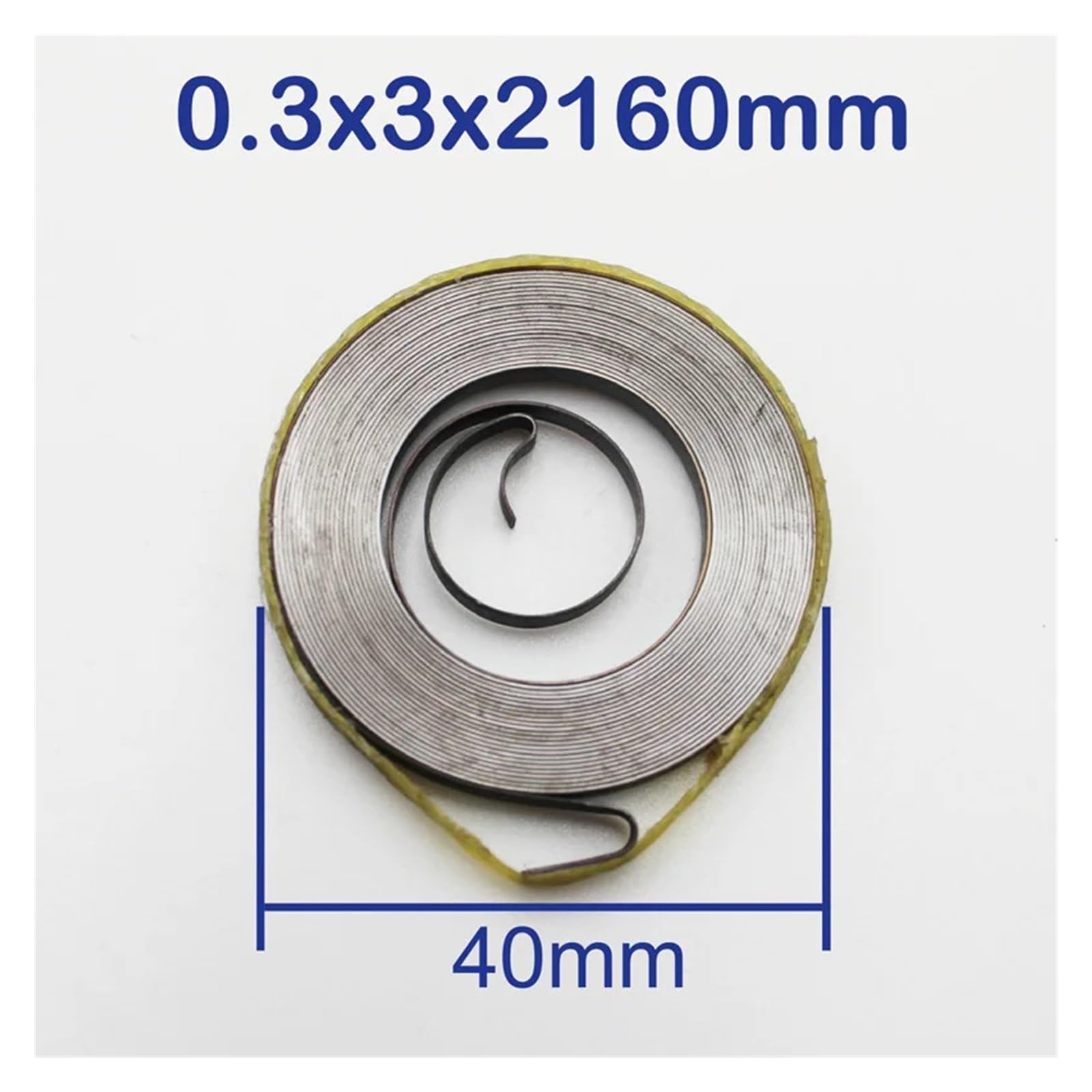 Sprężyna powrotna do wiertarki płaskie sprężyny spiralne o stałej sile (0,5 x 18 x 12000 mm 1 szt.)