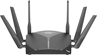 D-Link DIR-3060, EXO AC3000 Smart Wi-Fi Gaming Router, Tri-Band, 802.11 AC Wave 2 with MU-MIMO, Gigabit WAN, 4 x Gigabit LAN, Alexa Compatible, Black