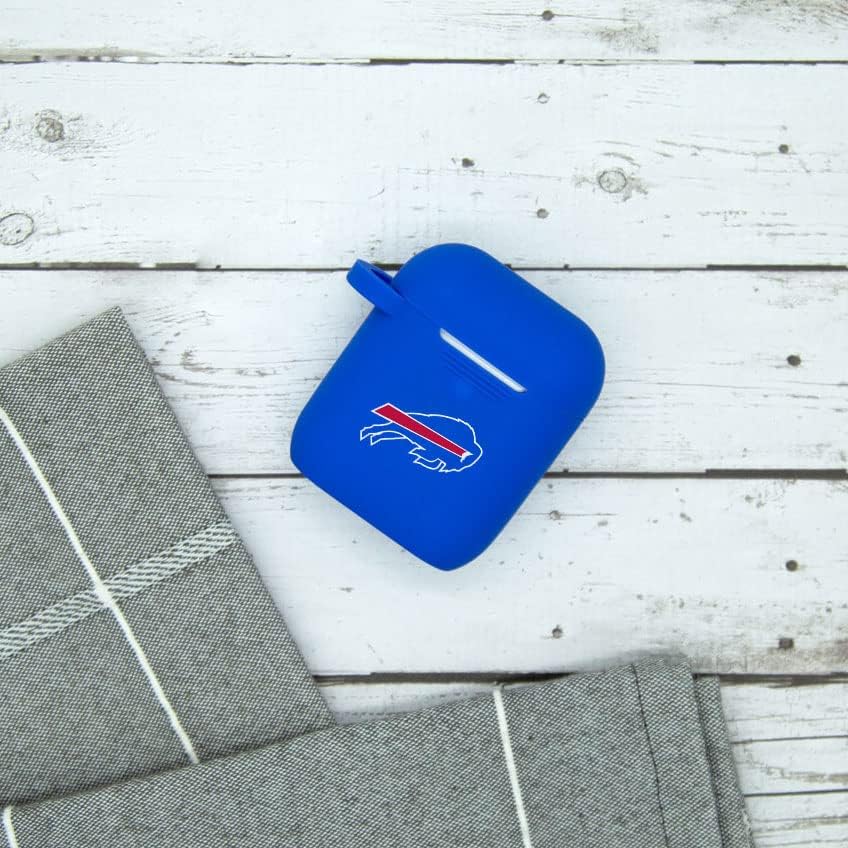 GAME TIME Buffalo Bills Silicone Case Cover Compatible with Apple Airpods Gen 1 & 2 Battery Case (Blue)