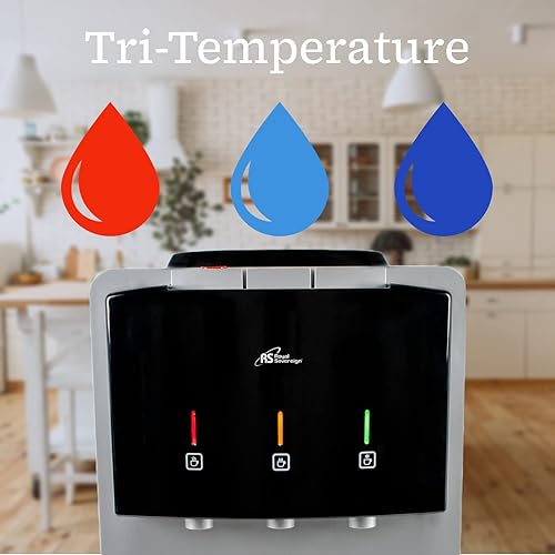 Miniatura 3 de Royal Sovereign Dispensador de agua de encimera de tres temperaturas, plata/negro (RWD-300B)